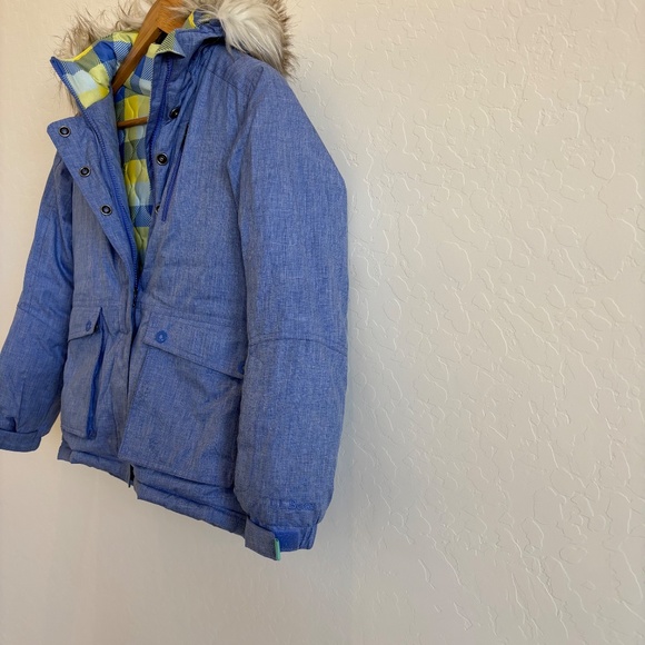 L.L.Bean Maine Mountain Parka , ski resort, size M 10/12, Blue - Picture 5 of 12
